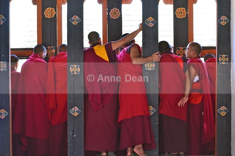 Watching the rehearsal - Bhutan