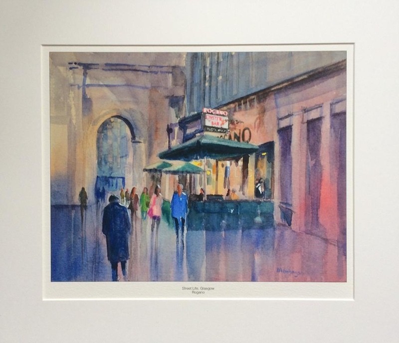 The Rogano, Glasgow - mounted and backed. - Ltd Edition Print, individually signed, The Rogano