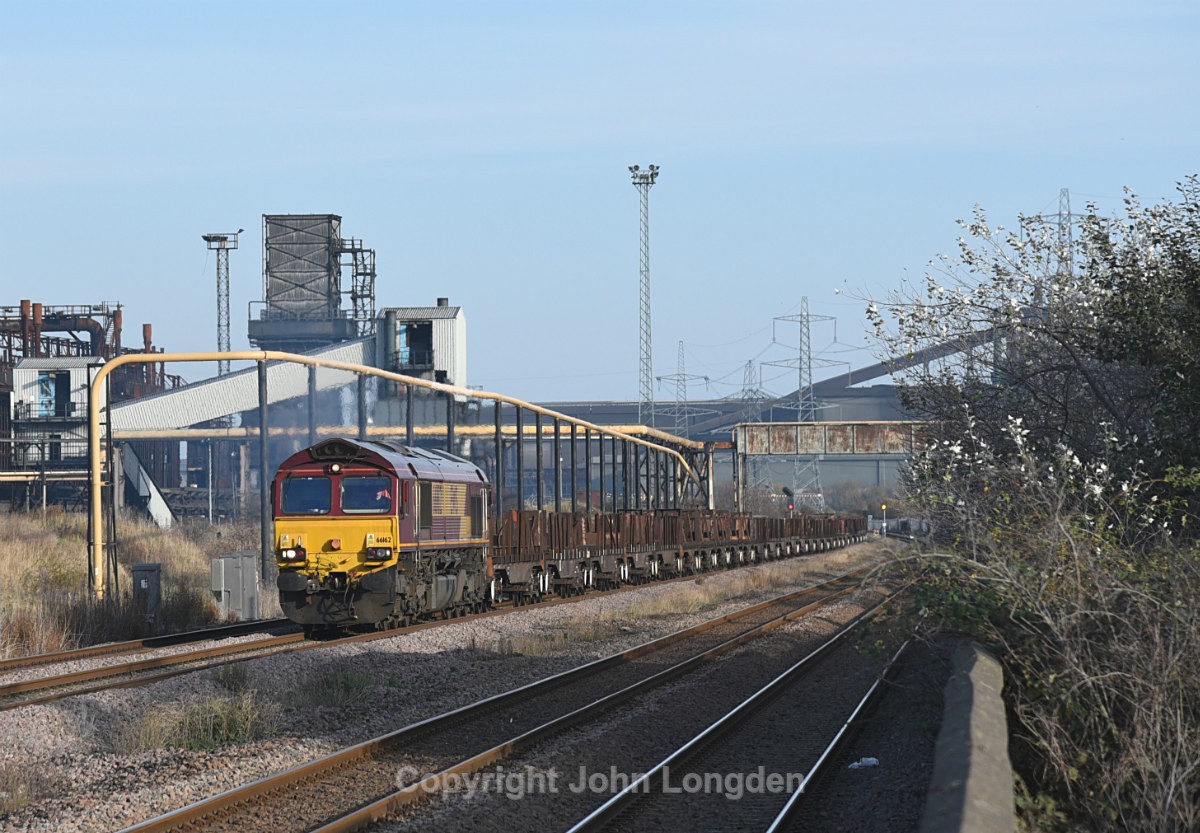 JL - 6.11.17 66162 6D11 Lackenby BSC - Scunthorpe BSC, South Bank - Teesside (west to east)