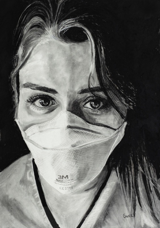 Covid warrior 9 - Charcoal