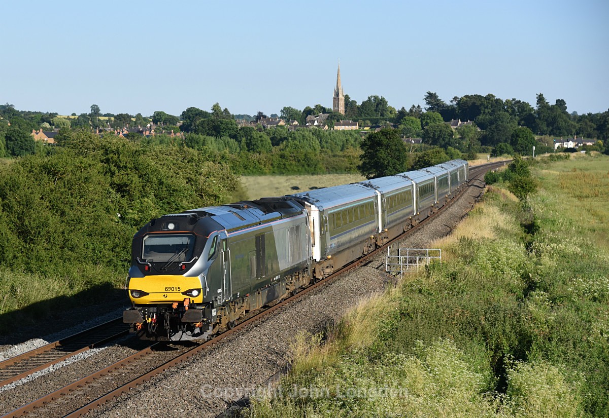 JL - 26.6.18 68015 Bicester North - Banbury Depot ECS, Kings Sutton - Chiltern Routes (north to south)