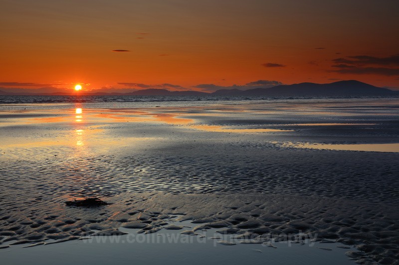 Last light at Allonby.   ref 4784 - The Pennines and Cumbria