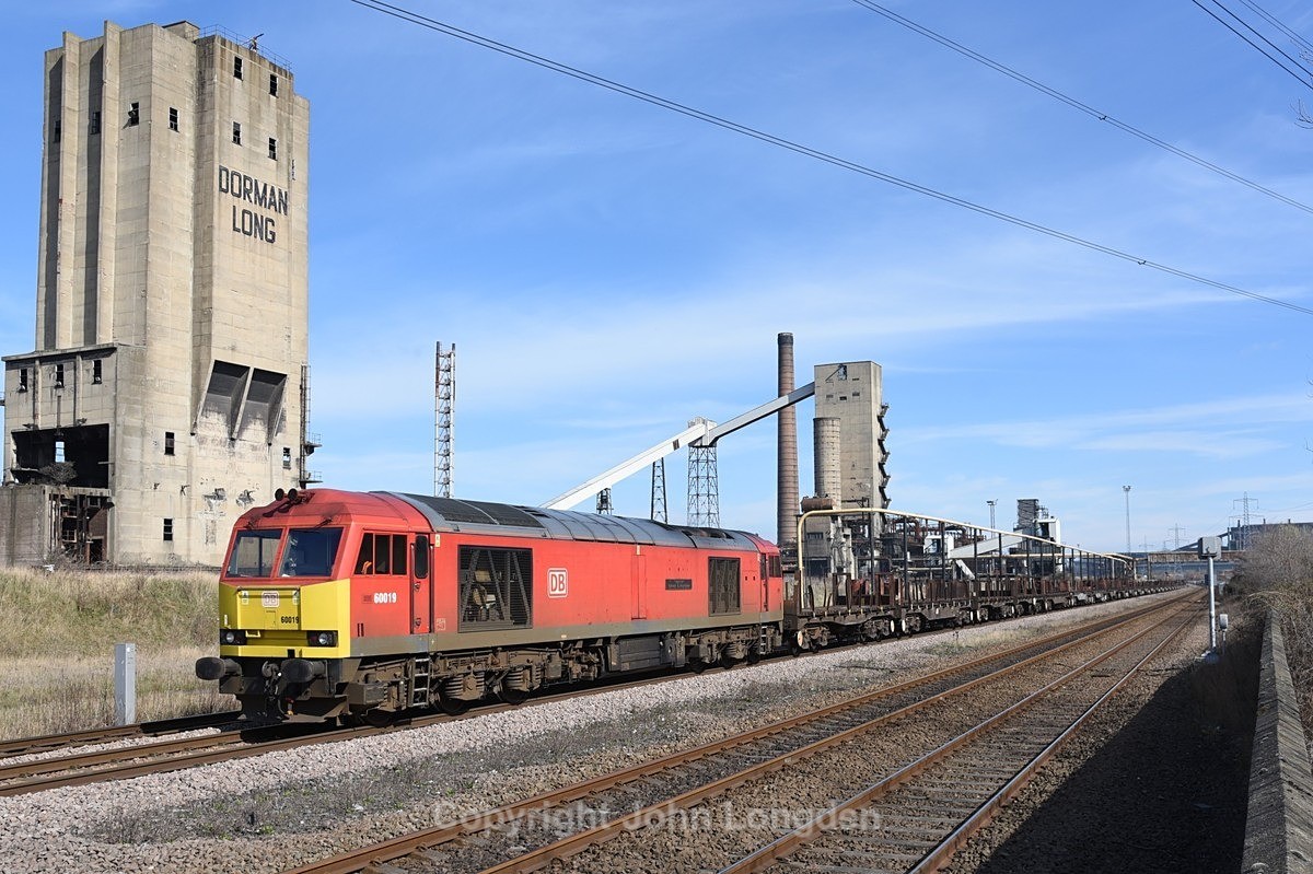 JL - 20.3.21 60019 6D05 Lackenby - Scunthorpe, South Bank - Teesside (west to east)