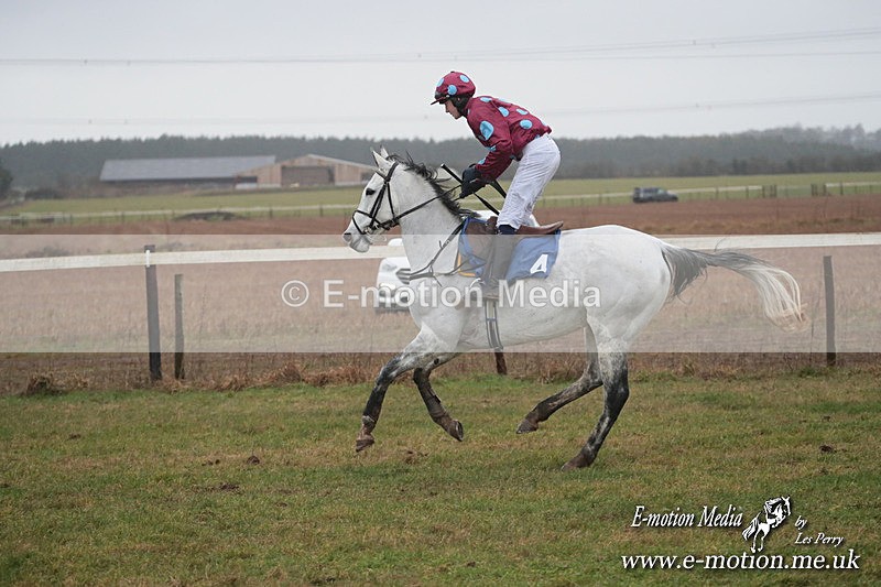 PtP 260125 527 - Cocklebarrow Point-to-Point racing with the Heythrop Hunt 26/01/25