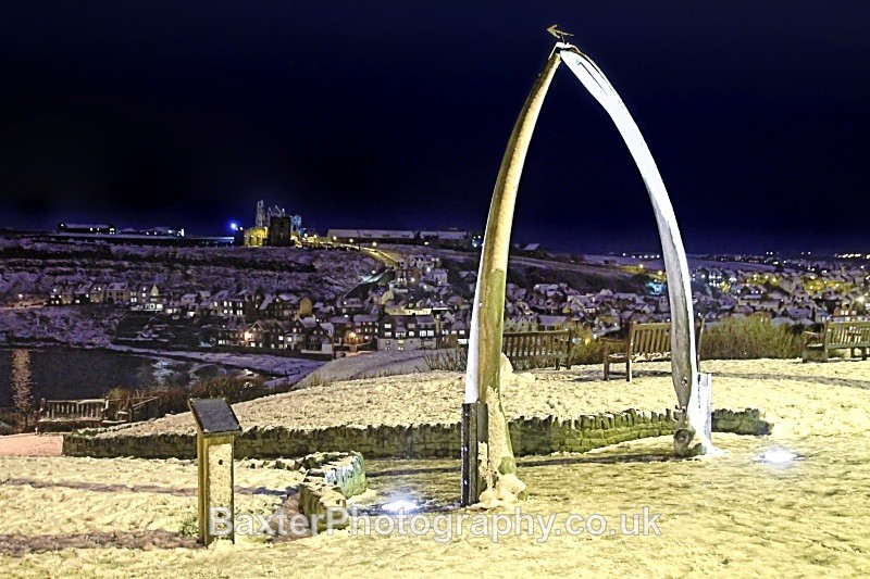Winter At The Whale Bone Arch - Whitby