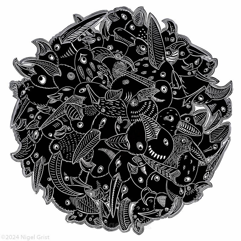  - Linocut
