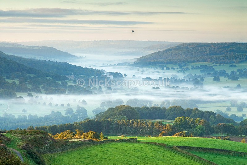 Chatsworth House Autum Mist | Peak District Views & Landscapes