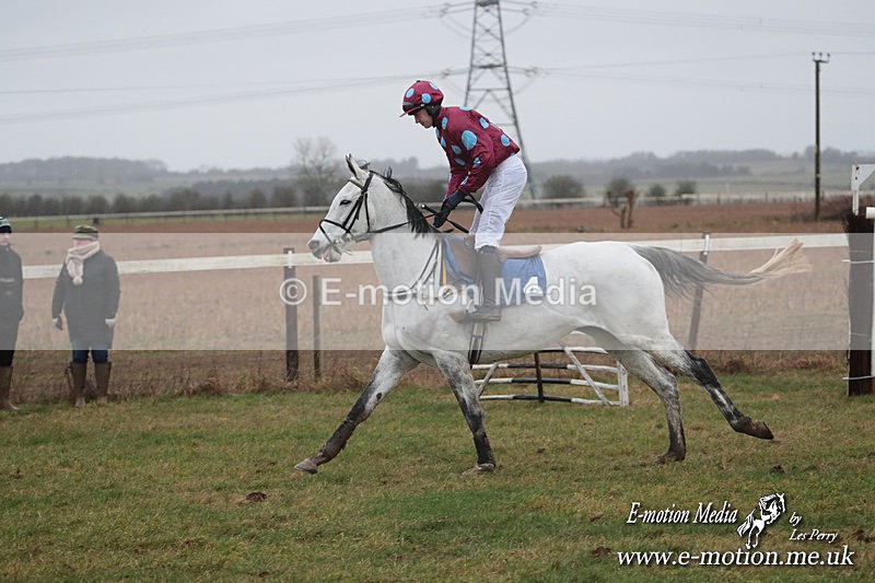 PtP 260125 517 - Cocklebarrow Point-to-Point racing with the Heythrop Hunt 26/01/25