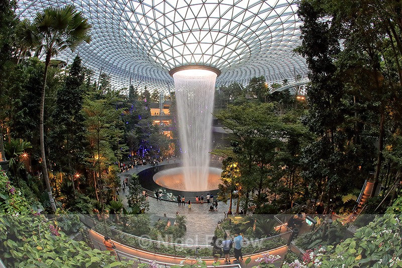 Rain Vortex, Jewel, Changi Airport, Singapore - Singapore