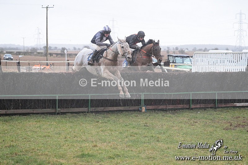 PtP 260125 605 - Cocklebarrow Point-to-Point racing with the Heythrop Hunt 26/01/25