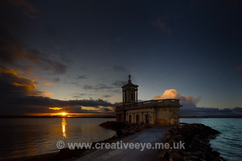 No.0105 Normanton Church at Sunset - Landscape