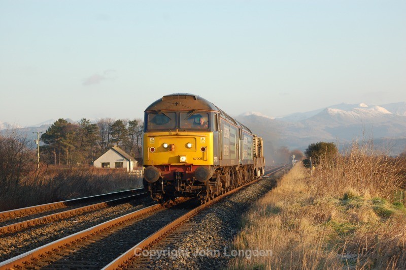 1.2.12 - 57008 & 57011 6C53 Crewe - Sellafield, Underhill LC - Cumbrian Coast (north to south)