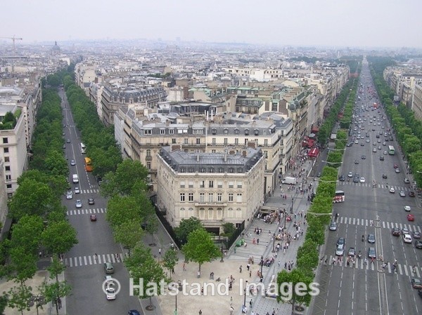 Avenue des Champs-Elysees in summer - places