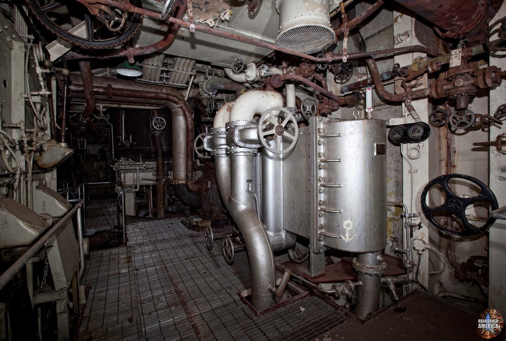 The engine rooms of the SS United States