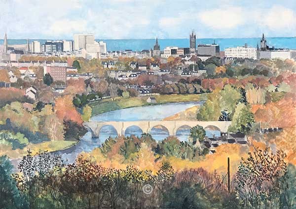 Brig o' Dee from Tollohill. - Jane Pettigrew D.A.