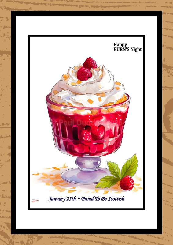 Burn's Night Watercolour Paintings - Heritage & Hearth by Artist Paul Duddell