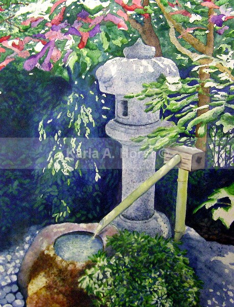 Japanese Garden - A Drop of Water - Prints