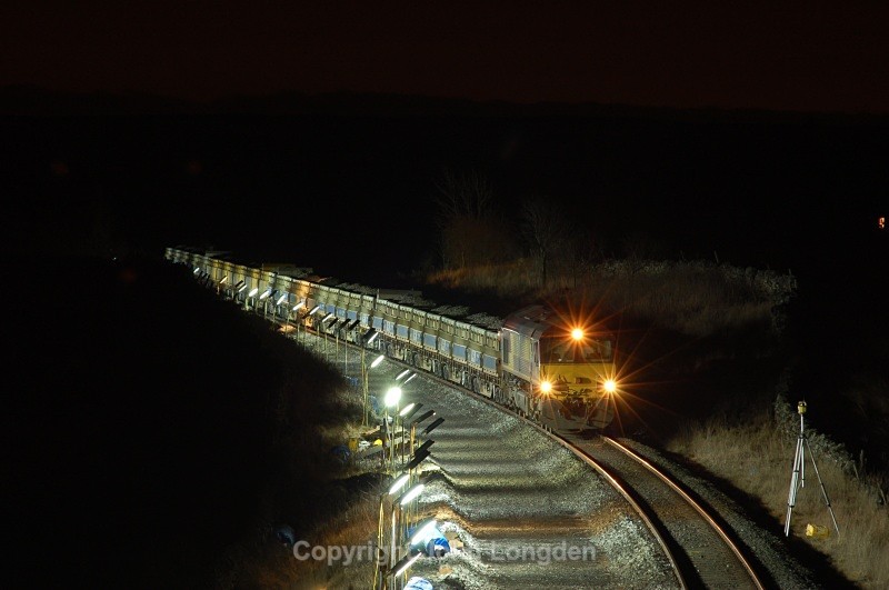 21.3.06 66136 engineers, Ais Gill road bridge - Ais Gill (road bridge northbound)