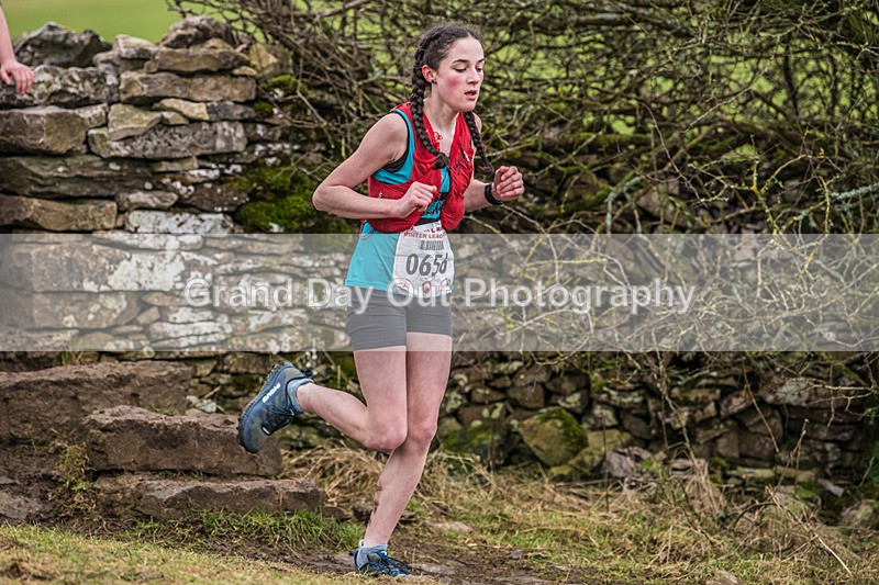 Cunswick U15  U17-65 - Kendal Winter League Cunswick Scar Junior Under 15 & 17 Fell Races Sunday 26th January 2025