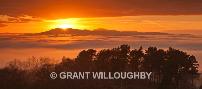 Sunset over Arran - Horizontal