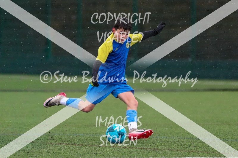 1DX20715 - 2026-02-15 FC Abbey Meads U13 Purple V Royal Wootton Bassett Town Youth U13 Yellow