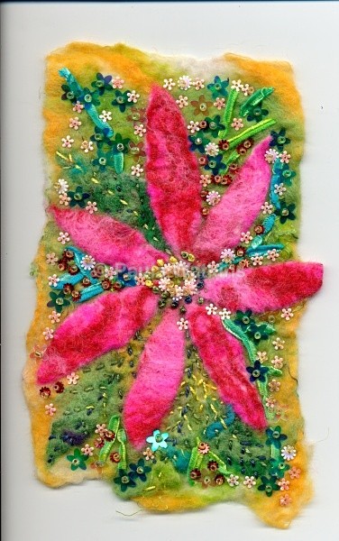 Pink flower - Fabulous Felt