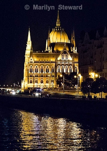 Parliament building side, at night - Capitals of Eastern Europe