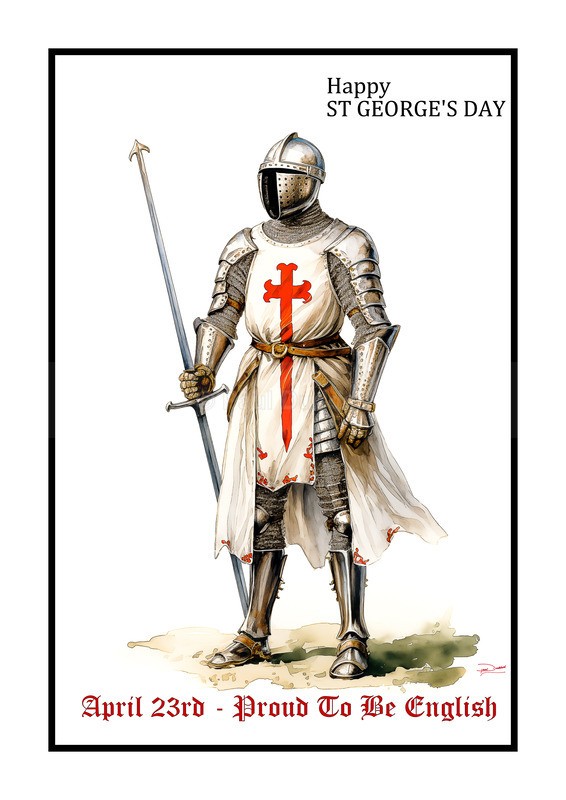 Proud To Be English, St George's Day Paintings by Paul Duddell, Whispers & Strokes - Artist, Painter, and Photographer