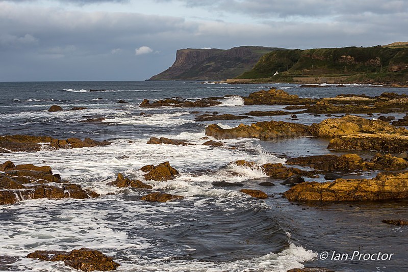 Over the rugged coastline to Fair Head - County Antrim