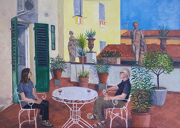 Via Guelfa Terrace. Firenze. - Jane Pettigrew D.A.