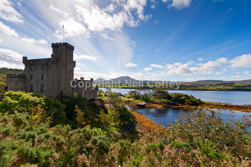 Dunvegan Castle, Dunvegan Loch, Isle Of Skye - Landscape format