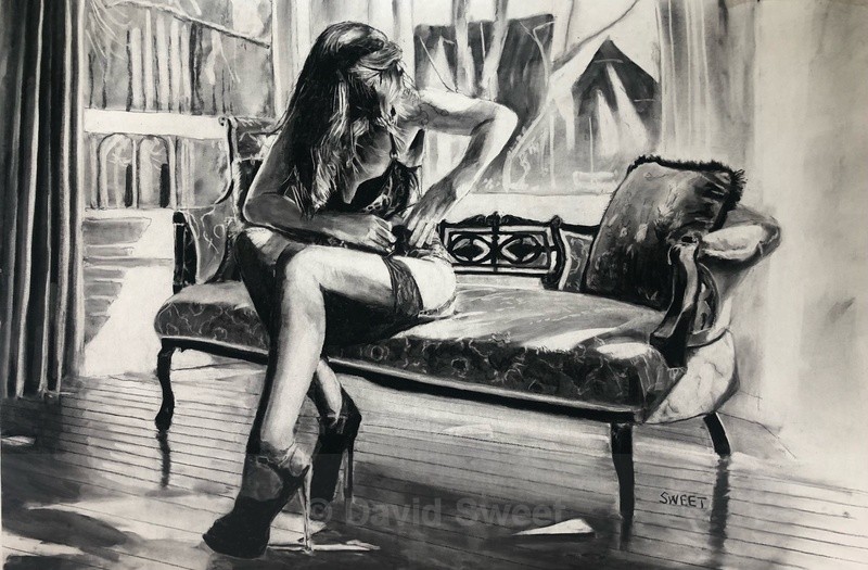 The Chaise - Charcoal