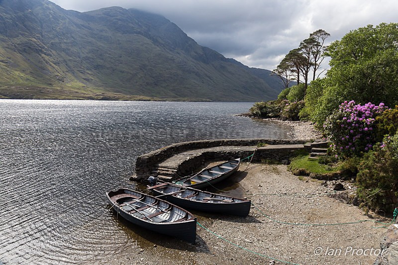 Fishing Boats on Doolough, County Mayo, Ireland. - Ireland