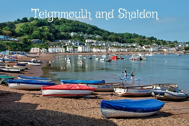 RSPO62 Back Beach Teignmouth looking towards Shaldon - Teignmouth and Shaldon Postcards