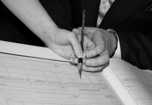 33 Signing of the Register - Neil and Holly Bramwell