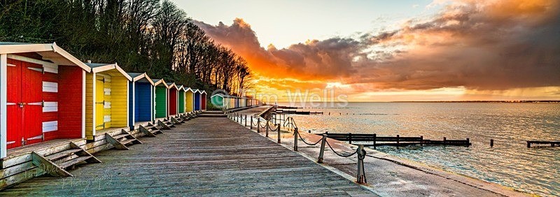 20 Colwells beach huts - panoramic photos