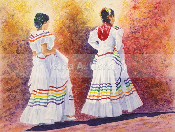 On The Way To The Dance; Celebrating Cinco De Mayo - Greeting Cards and Journals