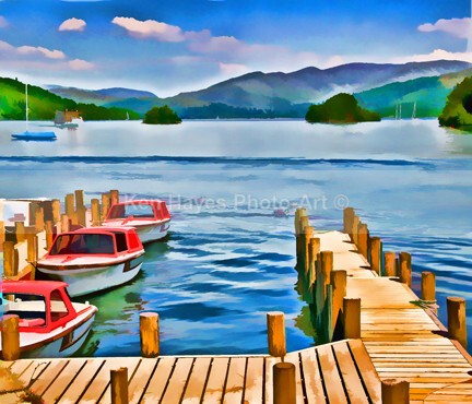 Windermere Jetty - Impressionist