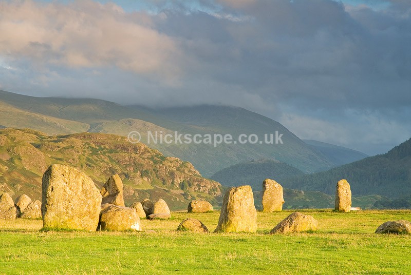 Photo of Castlerigg Stone Circle above Keswick in the Lake District National Park - lakeland scene