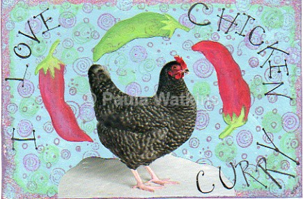 Paula Loves Chicken Curry - Art work for fun