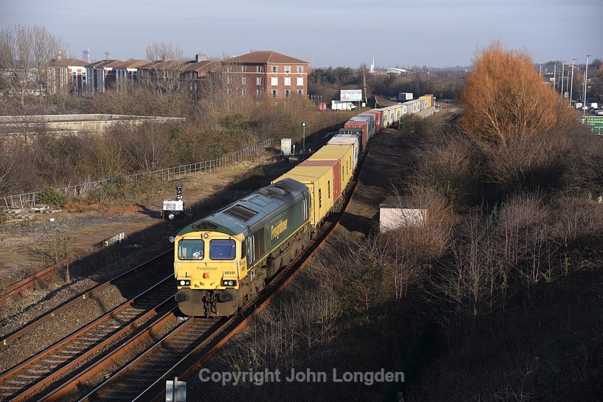 JL - 14.2.23 66591 4L78 Tees Dock - Felixstowe, Stockton - Teesside (west to east)