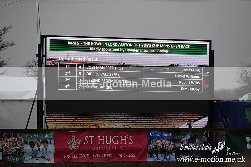 PtP 260125 935 - Cocklebarrow Point-to-Point racing with the Heythrop Hunt 26/01/25