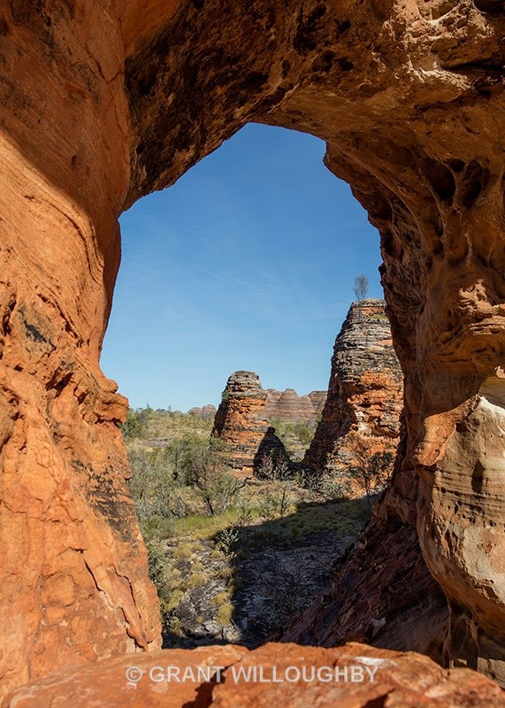Bungle Bungle through natural window - Australia