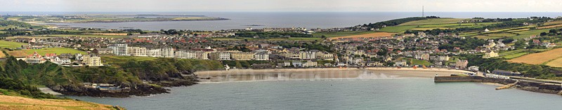 Port Erin bay panorama - Panorama of Man