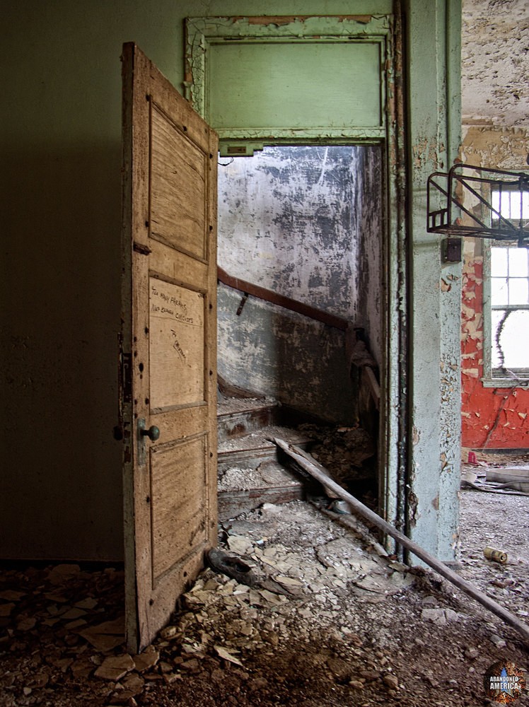 Pennhurst State School (Spring City, PA) | Attic Stairs - Pennhurst State School and Hospital
