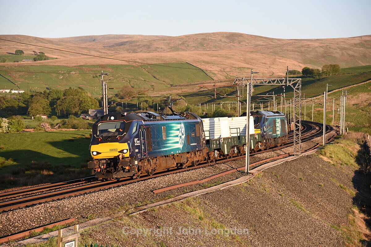 JL - 11.5.20 88003 & 68018 6C46 Sellafield  - Carlisle, Greenholme - West Coast Main Line (north to south)