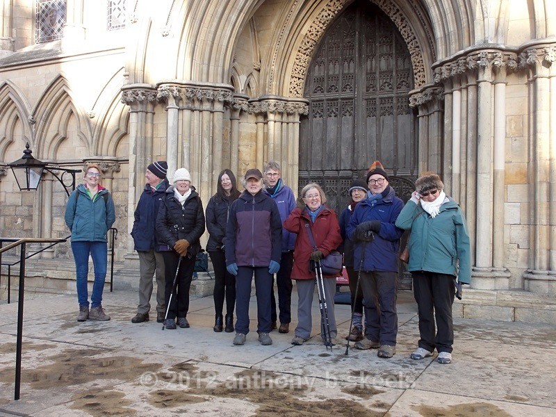 001 Waiting for a ten thirty start New Years Day 2024 - York Minster Walkers Collection 2024
