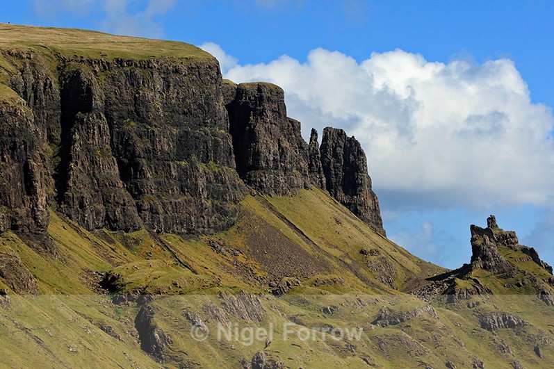 Close-up view of the Quiraing, the Needle and the Prison - Scotland