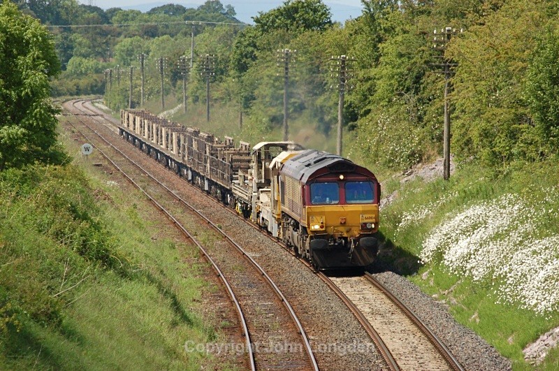 9.6.09 66004 6K05 Carlisle - Crewe Cotehill - Cotehill