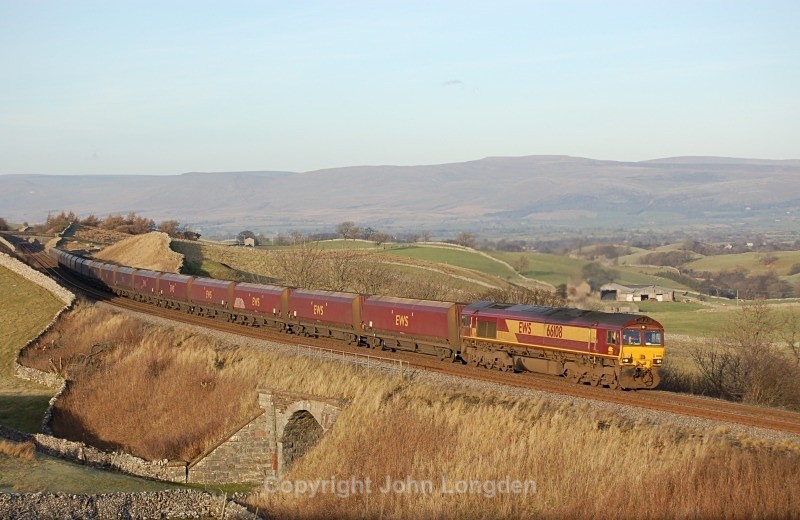17.12.05 66108 6E24 Ayr - Eggbrough, Birkett Common - Birkett Common (southbound)
